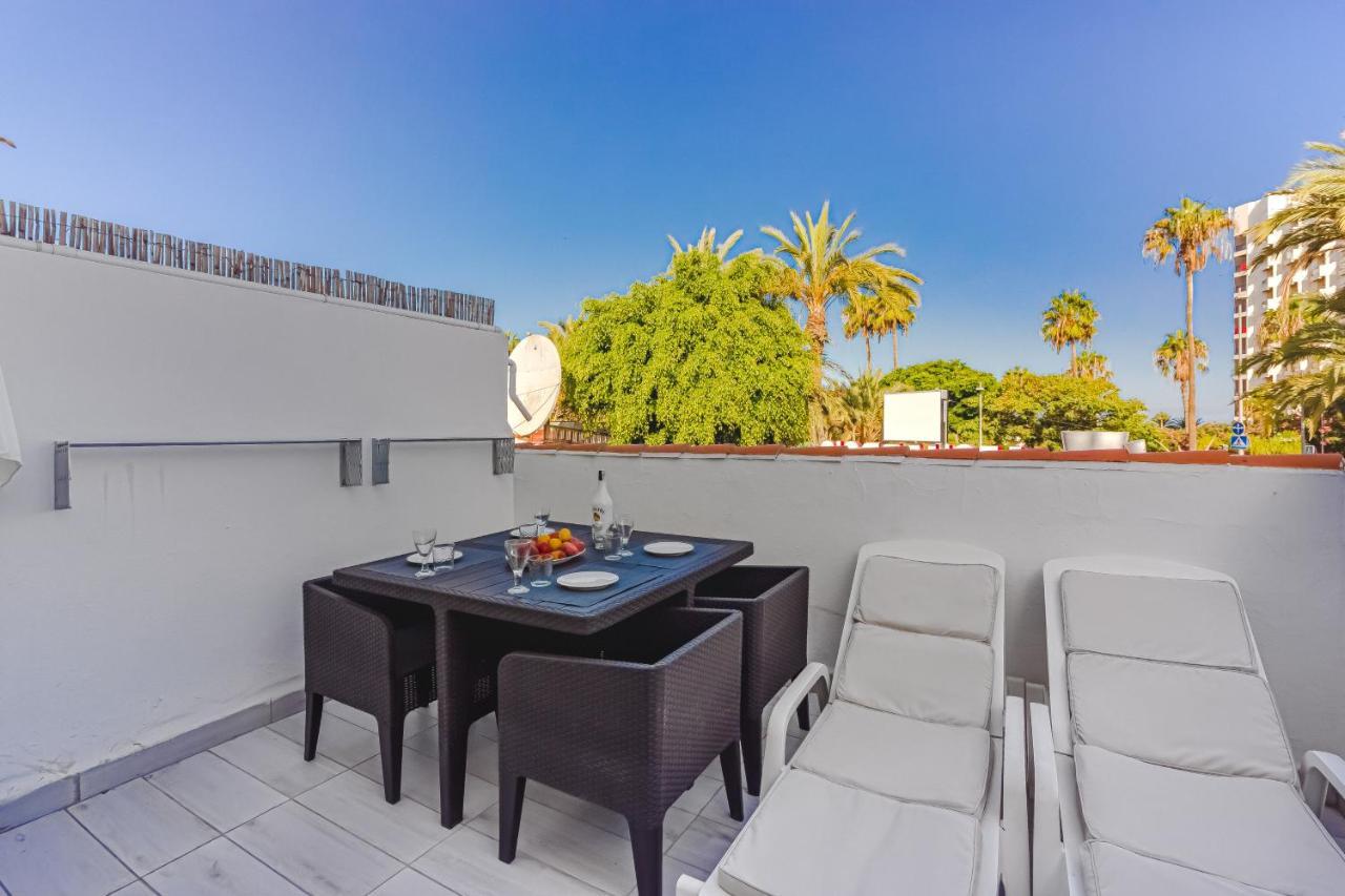 Fantastic Large Studio In Front Of Beach Heated Pool Wifi 阿罗纳 外观 照片