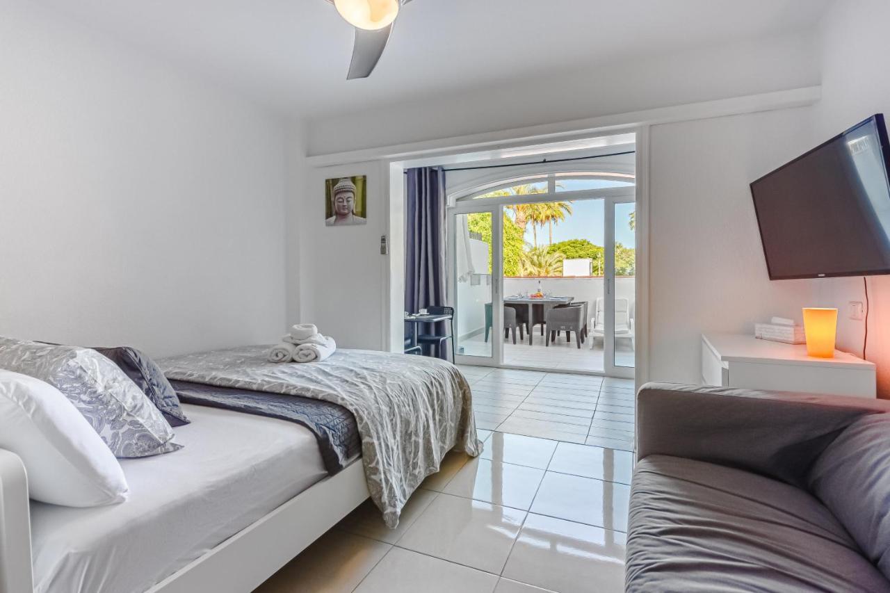 Fantastic Large Studio In Front Of Beach Heated Pool Wifi 阿罗纳 外观 照片